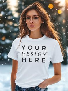 White Lifestyle, White Tshirt Mockup, Christmas Mockup, Affinity Designer, Tshirt Mockup, Your Design, Top Tier, Mock Up, White Tshirt