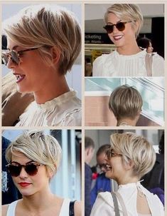 Blonde Pixie Cut, Blonde Pixie Hair, Blonde Pixie Haircut, Penteado Cabelo Curto, Short Pixie Haircuts, Haircut For Thick Hair, Haircuts For Women