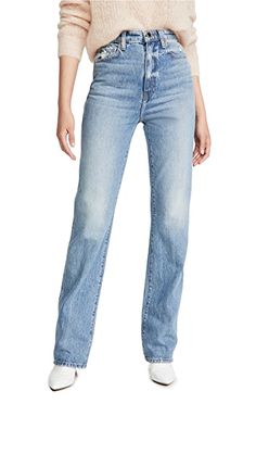 Khaite Danielle Jeans | SHOPBOP Fitted Medium Wash Jeans With Zip Fly, Fitted Light Wash Jeans With Zip Fly, Fitted Jeans With Zip Fly, Fitted Full-length Jeans With Zip Fly, Fitted Full Length Jeans With Zip Fly, Fitted Straight Leg Jeans With Zip Fly, Fitted Cotton Jeans With Zip Fly, Fitted Straight Leg Washed Jeans, Latest Jeans