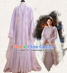 Traditional Ancient Chinese Ten great III of peach blossom Fairy Costume, Elegant Hanfu Clothing Chinese Han Dynasty Imperial Princess Dress Clothing for Women Hanfu Clothing, Traditional Asian Clothing, Gaun Abad Pertengahan, Korean Fashion Winter, High Fashion Dresses