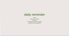 an ad for the daily reminder