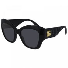 Make a bold and sophisticated statement with the Gucci GG0808S 001 Black/Grey sunglasses from OSSA FRAMES! These stunning frames are the epitome of luxury and style, perfect for the modern fashionista looking to elevate their everyday look. Crafted by the renowned Italian fashion house, Gucci, these sunglasses are not just an accessory - they are a work of art. The sleek black plastic frame is complemented by the chic grey lenses, exuding a sense of elegance and refinement that is synonymous with the Gucci brand. The cat eye style of these sunglasses adds a touch of retro glamour, making them a versatile choice for any outfit or occasion. Whether you're brunching with friends, hitting the beach, or attending a glamorous evening event, the Gucci GG0808S 001 Black/Grey sunglasses will effort Stylish Black Women, Authentic Models, Gucci Brand, Grey Sunglasses, Alessandro Michele, Stylish Sunglasses, Gucci Sunglasses, Eyewear Design, Gucci Black