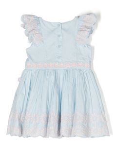 Stella McCartney Kids embroided-design Dress - Farfetch Heirloom Sewing, Stella Mccartney Kids, Embroidered Design, Dress Blue, Stella Mccartney, Blue Dresses, Designer Dresses, Fashion Branding, Blue