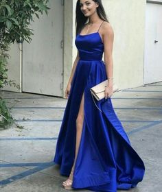 Blue Grad Dresses, Prom Dress Purple, Trendy Prom Dresses, Royal Blue Prom Dresses