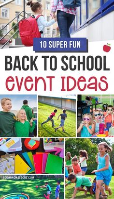 the back to school event ideas are great for kids and adults, so they can use it