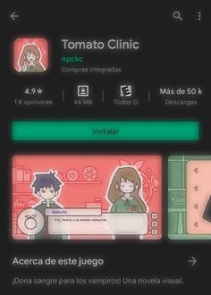 an animated screen shot of the game tomato clinic