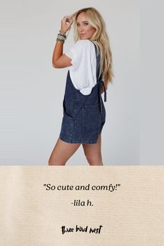 Just as comfortable as it is cute, the Garden Shade Romper is the ultimate boho outfit! You'll love these so much, you're going to want to wear them everyday and everywhere! Comfortable, mineral - washed denim fabric Relaxed overall romper silhouette with a button - up front closure Classic square neckline with so CUTE adjustable self - tie straps and large eyelet hardware on the back Convenient front and back patch pockets Pair with: Sophie Crochet Lace Bralette, Airy Belle Crochet Top and Turq Garden Shade, Overall Romper, Boho Essentials, Bralette Outfit, Boho Outfit, Comfy Pants, Washed Denim, New Tops, Lace Bralette