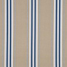 G P & J Baker SHERBOURNE STRIPE INDIGO Fabric Gp&j Baker, Fabric Trimmings, Modern Vintage Decor, Indigo Fabric, Drapery Fabric, Striped Fabrics, Fabric Online, Fabric Shop, Fabric Samples