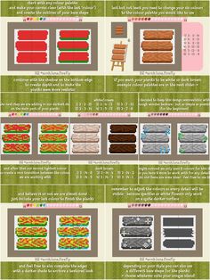 an info sheet describing the different types of sandwiches and how they are made from them