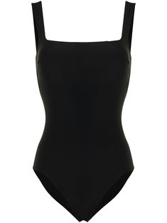 Jet black Mackinley one-piece swimsuit from BONDI BORN featuring square neck and stretch-design. Be mindful to try on swimwear over your own garments.. POSITIVELY CONSCIOUS: We've partnered with Good On You — an ethical agency that rates how sustainably brands perform across various people, planet and animal welfare criteria. This product comes from a Conscious brand that performs well in relation to their impact on animals.. Cute Bathing Suits, Black One Piece, Animal Welfare, Black Square, Black Swimsuit, Jet Black, Suits You, Try On, Square Neck