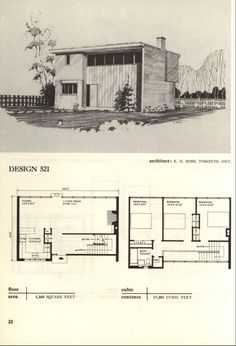 an old house with two floors and plans