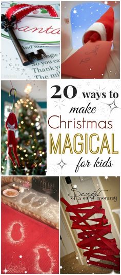 There are so many ways to make Christmas magical for your little ones. I feel like a kid again myself when I see the sparkle in my girls eyes. Here are 20 ways to fill their hearts and lives with the magic of the season. How To Make Christmas Magical For Toddler, Magical Christmas Morning For Kids, Creating Christmas Magic, Christmas Ideas For Kids Traditions, Christmas Magic For Toddlers, Making Christmas Magical For Kids, Santa Traditions For Kids, Magical Christmas For Kids, Christmas Magic For Kids