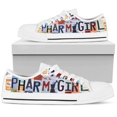 Pharm Girl Womens Sneakers Low Tops Colorful Converse Canvas Gifts For Women, Low Top Designer Shoes, Low Top Sneakers – Excoolent Low Top Shoes epitomize casual sophistication. Meticulously crafted for both comfort and style, they offer a versatile footwear option. The sleek, low-profile design exudes a modern, understated elegance. With a range of colors and... Firefighter Mom, Top Women Shoes, Converse Style, Shoes Converse, Low Top Shoes, Canvas Gift, Wine Lover, Converse Sneakers, Shoe Print