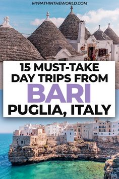 Day trips from Bari, Puglia, Italy: 15 must-take Bari day trips, including travel tips for each one Basilicata Italy, 1 Day Trip, Bari Italy, One Day Trip, Italy Travel Tips, Puglia Italy