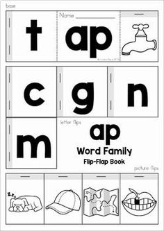 a printable alphabet worksheet with pictures of the letters and their corresponding words