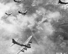 Boeing B-17F formation over Schweinfurt, Germany, on Aug. 17, 1943. (U.S. Air Force photo) 17 August, Aviation History, Royal Air Force, Pearl Harbor, Fighter Planes, Commonwealth, Military History, Military Aircraft