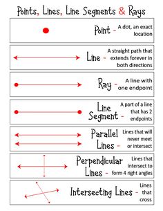 lines, lines and rays worksheet for students to learn how to draw them