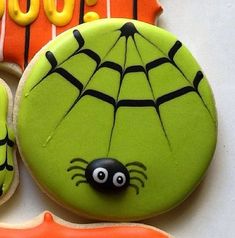 cookies decorated to look like halloween decorations