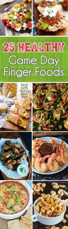 25 healthy game day finger foods