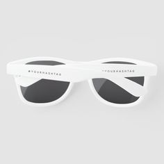 Hashtag Your Modern Trending Social Media Sunglasses, Adult Unisex, Size: Large, White Wedding Favors Sunglasses, Destination Wedding Favors, Wedding Sunglasses, Wedding Favors And Gifts, Custom Sunglasses, Wedding Favors Cheap, Sunglasses Logo, White Sunglasses, Beach Destination Wedding