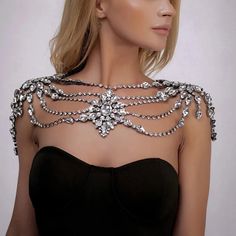 47372312772896|47372312805664 Wedding Chest, Body Necklace, Shoulder Necklace, Diy Chain, Boho Crystal, Porto Rico, Bohemian Crystal, Wedding Wraps, Shoulder Chain