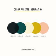 the color palette is shown in different colors and sizes, including black, yellow, green,