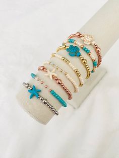 Surf and Sand Collection. Beachy Jewelry. Beachy Bracelets. - Etsy