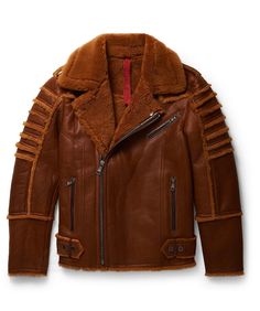 This beautiful jacket is made with real genuine sheep skin shearling. Premium Sheepskin Shearling Body. Cognac. Please send us your chest and waist measurements before ordering.  All of our products are ready to ship from New Jersey. Made in Turkey. Please feel free to contact and ask any questions about sizes or any ideas. Luxury Long Sleeve Sheepskin Fur Coat, Faux Fur Lined Shearling Biker Jacket For Cold Weather, Brown Shearling Biker Jacket With Faux Fur Trim, Cold-weather Biker Jacket With Faux Fur Lining, Sheepskin Biker Jacket With Faux Fur Trim, Brown Sheepskin Leather Jacket For Fall, Designer Sheepskin Fur Coat With Faux Fur Lining, Shearling Biker Jacket With Faux Fur Lining, Fitted Brown Shearling Leather Jacket