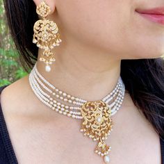 old charm heritage jewellery Luxury Temple Jewelry Wedding Choker, Moti Jwellary Set, Pearl Sets Jewellery Indian, Pearl Choker Necklace Indian, Gold Choker Necklace Indian, Jadau Choker Set, Bahu Begum, Pearl Necklace Indian, Everyday Gold Jewelry