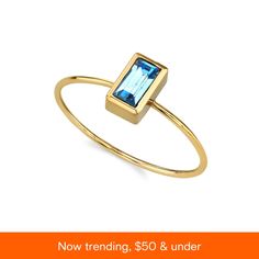 in stock Modern Gold Topaz Ring In Rectangular Shape, Modern Yellow Gold Topaz Ring With Rectangular Shape, Modern Gold Rectangular Topaz Ring, Blue 14k Gold Jewelry With Rectangular Stone, 14k Gold Jewelry With Blue Rectangular Stone, Rectangular Gold Topaz Ring For Gift, Rectangular Topaz Promise Ring, 14k Gold Rectangular Topaz Ring For Gift, Rectangular Topaz Ring 14k Gold For Gifts