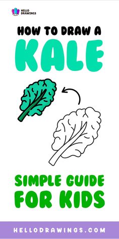 How to Draw a Kale | Simple Tutorial for Kids Amsterdam Tattoo