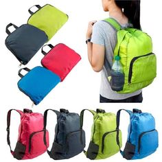 Ultralight (0.2lb) Roomy (20l): Lightweight, Easy To Carry And Keep Things Organized. A True Space Saver. The Hiking Backpack Can Easily Hold Up 14” Laptop, Ipad, Phone, Clothes, Books, Keys, Makeup, Etc. Foldable: The Backpack With Fold Size 9.1x5.5x0.4inch/23x14x2cm And Unfold Size 16.5x12x6.3inch/42x30.5x16cm. Stuff The Bag Into Its Own Pocket For Storage And Fold It After Use. Multipurpose: Versatile Little Hiking Daypack Features One Zip Main Compartment, One Front Zip Pocket And Two Mesh S Camping Hacks With Kids, Hiking Day Pack, Camping Rucksack, Foldable Backpack, Hiking Bag, Road Trip With Kids, Rucksack Backpack, Camping Bag, Back Bag