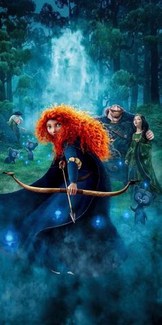 the merida from brave with her bow and arrows