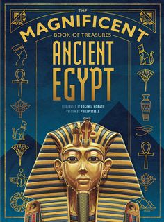 an ancient egypt book with egyptian symbols on the cover