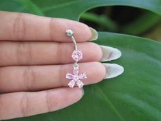 Hawaiian Sterling 925K Silver Plated Pink Clear Flowers CZ Gem Scrolling Belly Ring All belly ring comes with a gift box. Elegant Cubic Zirconia Belly Rings As Gift, Hypoallergenic Silver Belly Rings As Gift, Hypoallergenic Silver Belly Rings For Gift, Cubic Zirconia Belly Rings As Gifts, Elegant White Gold Belly Rings As Gift, Cubic Zirconia Belly Rings For Gift, Elegant White Gold Belly Rings For Gift, Sterling Silver Belly Rings As Gift, White Gold Round Belly Rings As Gift