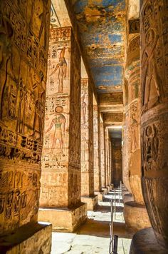 the interior of an ancient egyptian temple