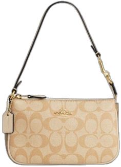 Chic Cream Coach Shoulder Bag, Chic Beige Coach Shoulder Bag, Modern Beige Coach Shoulder Bag, Beige Coach Shoulder Bag With Zipper Closure, Coach Beige Shoulder Bag With Zipper Closure, Coach Cream Shoulder Bag With Zipper Closure, Cream Coach Shoulder Bag With Zipper Closure, Coach Nolita 19, Nolita 19