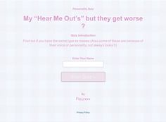 a pink website page with the words, my hear me out's but they get worse?