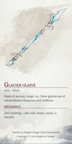 Halberd Dnd 5e, Dnd Magic Arrows, Dnd Halberd, Dnd Magical Items, Homebrew Items, Dnd Homebrew