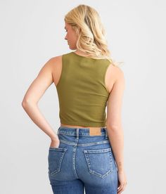 Freshwear Ribbed Stretch Brami - Green M/L, Women's Martiniolive High neck knit brami Bust measures 25 on size XS/S Body length 15 on size XS/S. 92% Nylon 8% Spandex. Machine wash cold with like colors gentle cycle. Do not bleach. Reshape lay flat to dry. Low iron if needed.. Measurements: Bust -Fullest part of bust with arms at sides. Waist -Circumference of natural waist: above belly button below rib cage. Hips -Standing with feet together fullest part of hips. WOMEN'S TOP SIZE CONVERSION CHAR Waist Circumference, Rib Cage, Low Iron, Belly Button, Lay Flat, Women's Intimates, High Neck, Knitting, Women's Top