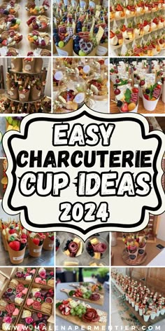 charcuterie cup ideas Appetizers In Cups For Party, Individual Appetizers In A Cup, Appetizers In A Cup, Charcuterie Cup, Charcuterie Cones, Ideas For Party Food, Individual Appetizers, Charcuterie Party, Charcuterie Board Meats