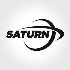 the saturn logo on a white background