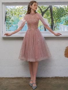 DingjiA-Line Cocktail Dresses Party Dress Graduation Engagement Knee L – DingJi WeddingDress Dress Graduation, Sequin Appliques, Dresses Party, Jewel Neck, Cocktail Dress Party, Guest Dresses, Cocktail Dresses, Bride Dress, Special Occasion Dresses