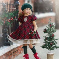 Beautiful Dollcake 2am Dress Size 9. Worn Only For An Appearance. In Brand New Condition. Dollcake Dresses, Куклы American Girl, Girls Holiday Dresses, Frock Dress, Tartan Dress, Gathered Skirt, Plaid Christmas, Plaid Dress