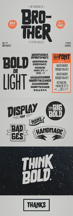 brother font Cool Typeface, Alfabet Font, Inspiration Typographie, News Logo, Brother Brother, D Letter, Graphisches Design, Typeface Font, Font Inspiration