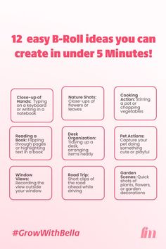 Create a Stunning B-Roll in Just 5 Minutes with These 12 Easy Ideas B Rolls Instagram, B Roll Content Ideas, B Roll Video Ideas, B Roll Ideas Instagram, B Roll Footage Ideas, Creative Video Ideas, Vlog Tips, Easy Small Business Ideas, Rebranding Strategy