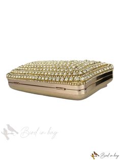 Bird in Bag - This elegant evening bag is the perfect accessory for dressing up for formal occasions or banquets. Featuring a fashionable chain, it will add a Elegant Clutch Bag With Chain Strap, Glamorous Evening Bag With Chain Strap For Gift, Elegant Clutch With Chain As A Gift, Elegant Chain Evening Bag As Gift, Elegant Clutch With Chain For Gift, Elegant Clutch With Chain Detail For Gifts, Glamorous Formal Clutch Evening Bag, Elegant Evening Party Bags, Elegant Party Bags With Chain Strap