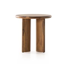 a small wooden table with two legs on the top and one leg up against it