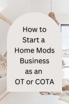 Looking to start your own home modifications business as an occupational therapist or COTA? Here's how you can get started today! Isolation Precautions, Home Modifications, Occupational Therapist Assistant, Therapist Quotes, Occupational Therapy Assistant, Healthcare Careers, Finding A New Job, Business Courses, Aging In Place