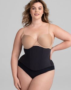 Honeylove's WaistHero Cincher is designed to contour your waist for an hourglass look. High-quality steel boning provides visible definition and posture support. Wear as an undergarment or a statement piece — the choice is yours! Honeylove, WaistHero Cincher for Women in Vamp (Black), Size: 2X Wedding Bra, Posture Support, Shapewear Tops, Cami Bodysuit, Groom Dresses, Plus Size Casual, Perfect Outfit, Shapewear, Casual Outfits